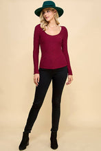 Load image into Gallery viewer, Emma Scoop Neck Smocked Jacquard Top