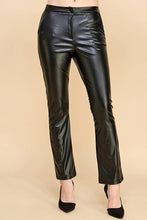 Load image into Gallery viewer, Beth Bell Bottom Pu Pants