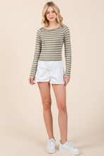 Load image into Gallery viewer, Bella Boat Neck With Over Lap Detail Long Sleeve Top