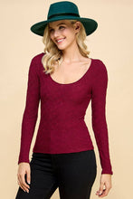 Load image into Gallery viewer, Emma Scoop Neck Smocked Jacquard Top