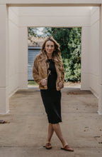 Load image into Gallery viewer, Allison Sherpa Notched Collar Open Front Crop Jacket