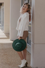 Load image into Gallery viewer, Allison Sherpa Notched Collar Open Front Crop Jacket