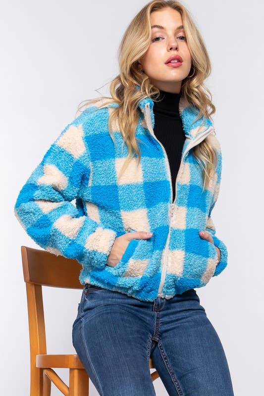 Sylvia Argyle Faux Fur Jacket