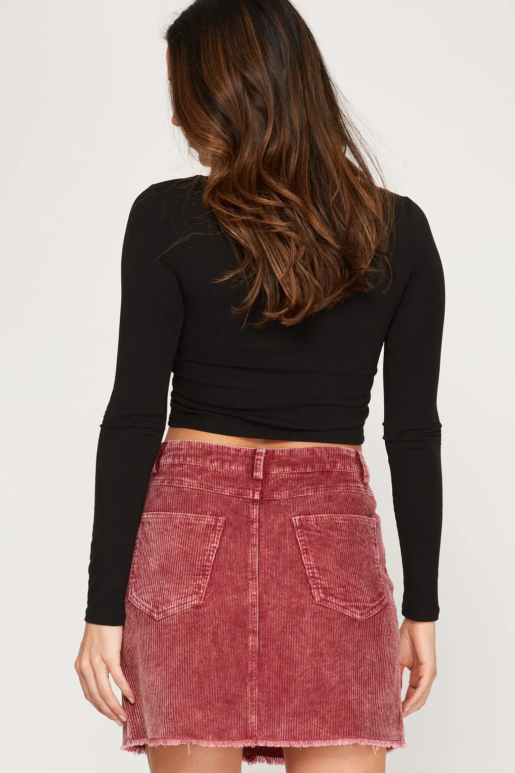 Colby Corduroy Washed Mini Skirt