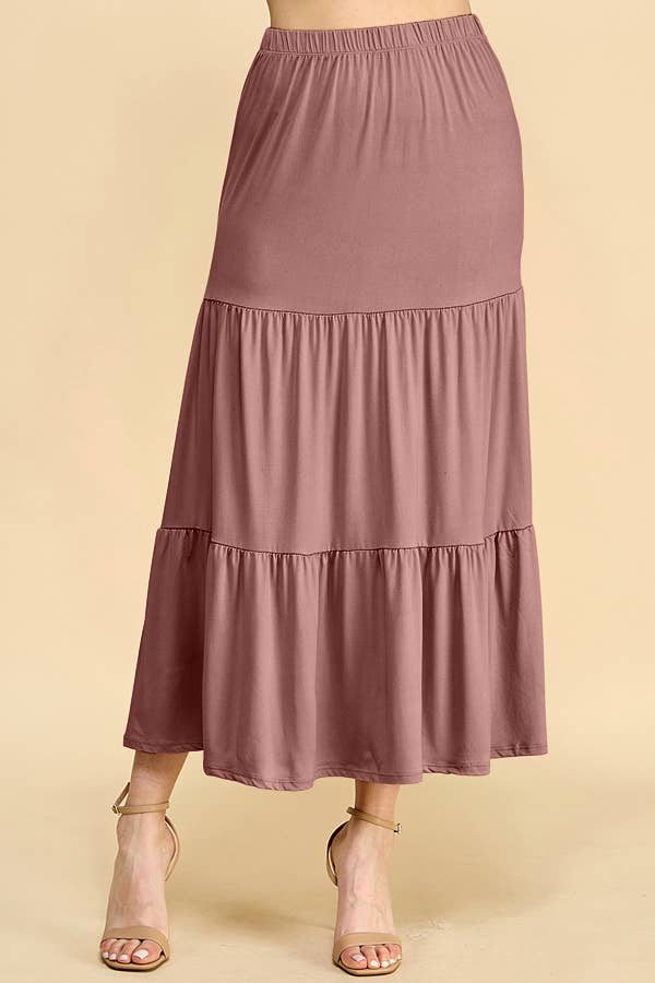 Autumn Tiered Midaxi Skirt