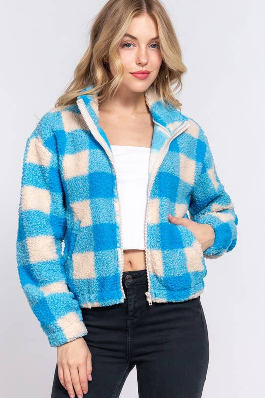 Sylvia Argyle Faux Fur Jacket