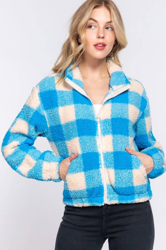 Sylvia Argyle Faux Fur Jacket