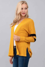 Load image into Gallery viewer, Ellen Sleeve Color Block Brush Hacci Cardigan
