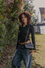 Load image into Gallery viewer, hooded black top from Peake Chic
