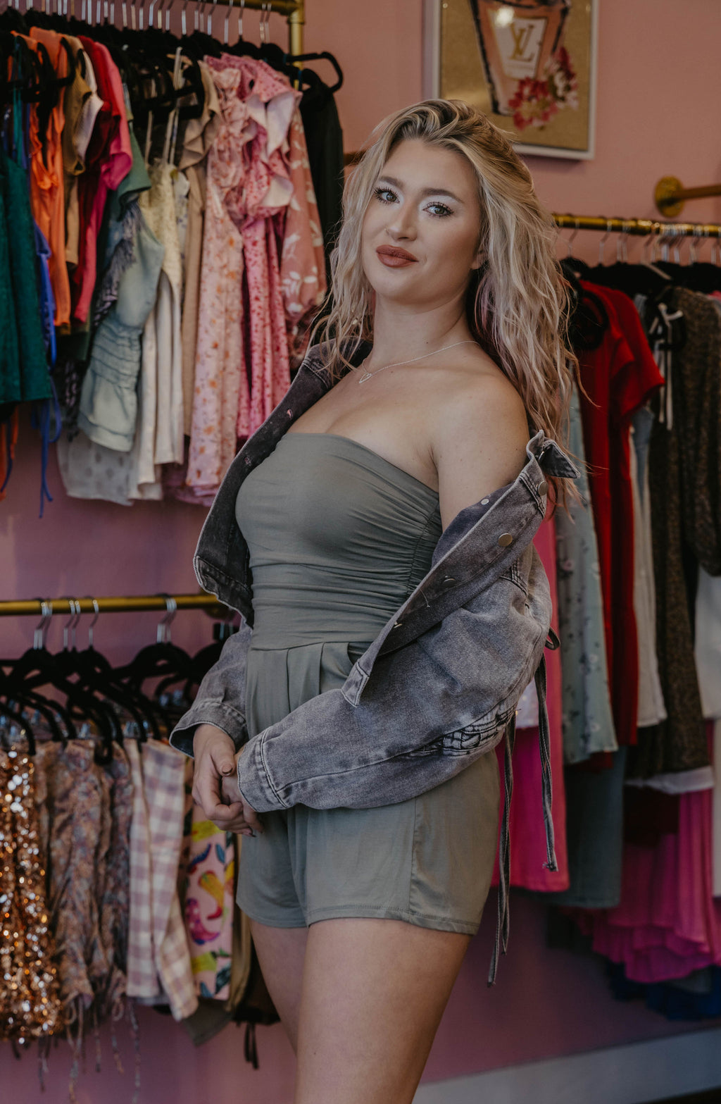 Ashley Solid Tube Romper