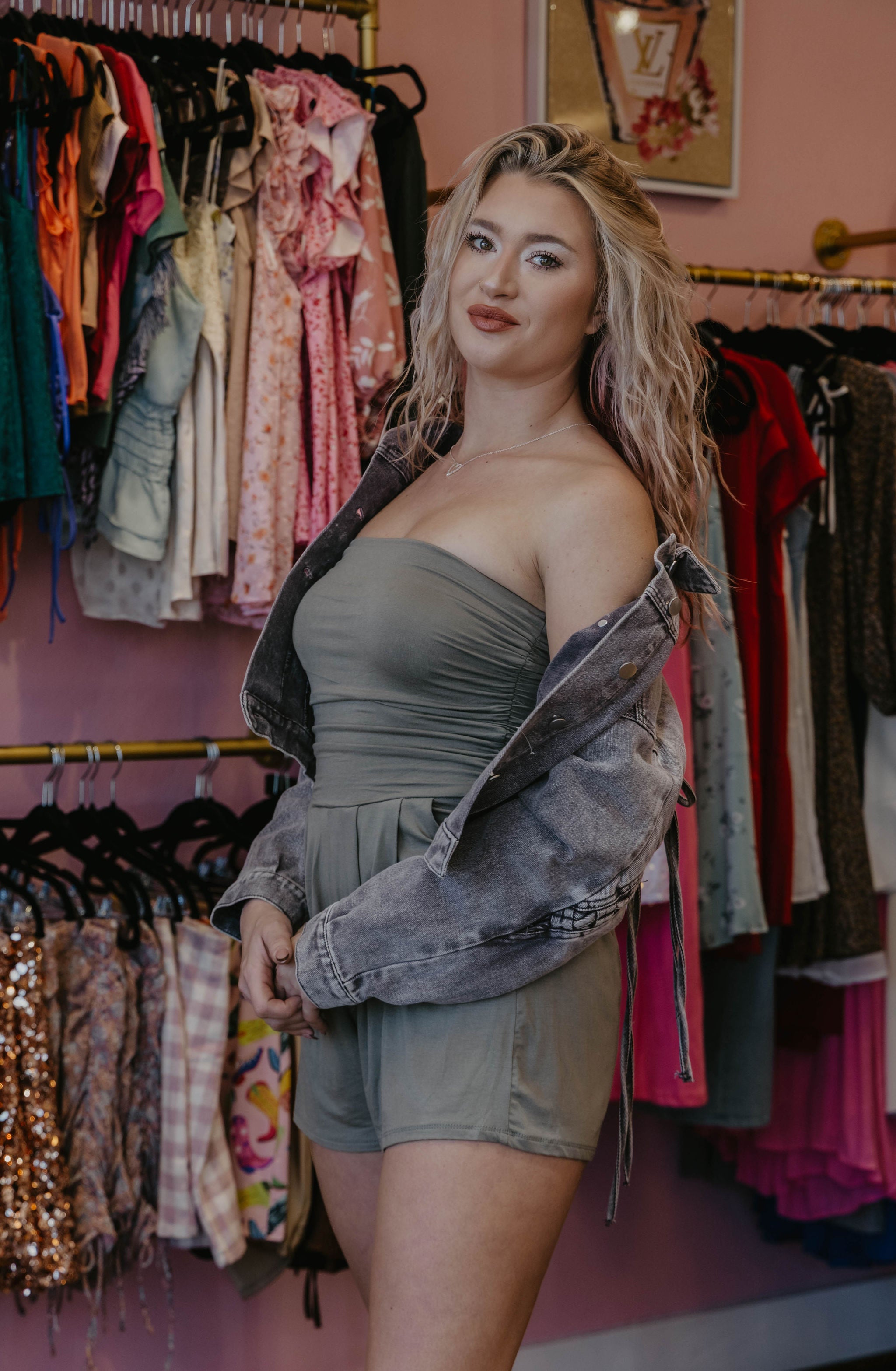 Ashley Solid Tube Romper